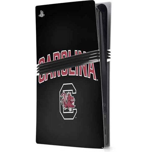 University of South Carolina Athletic Text & Logo PS5 Pro Console Skin
